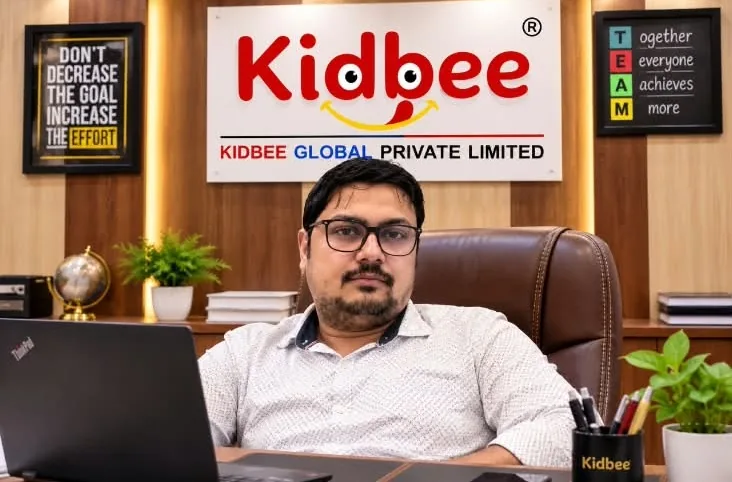 Mehtab Alam, Founder of Kidbee Global, at the company office